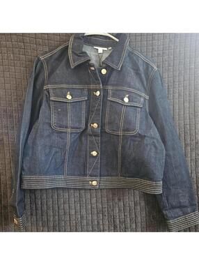 Chico's Women's Navy and Blue Jacket